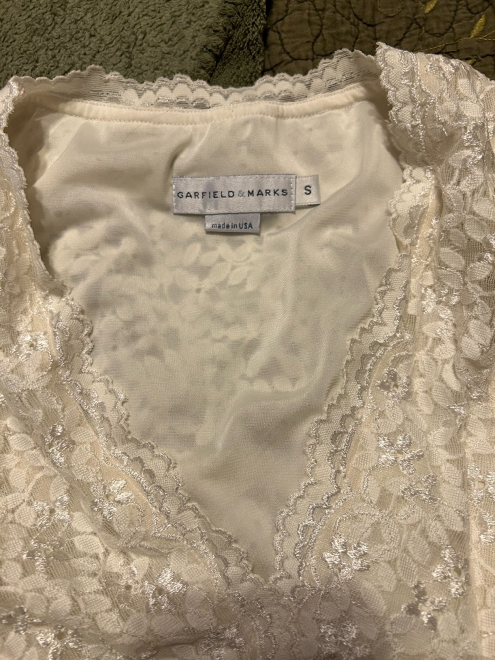 Garfield & Marks Lace Chemise Slip - Cream